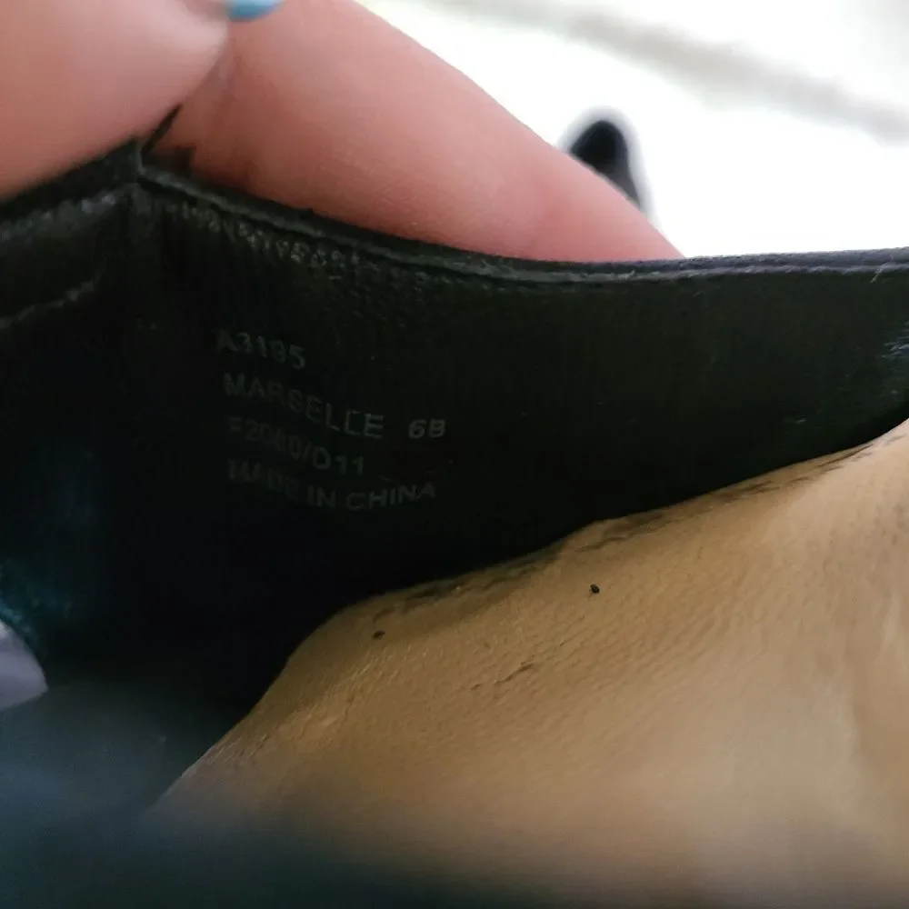 Coach Marselle‎ Black Suede Heeled Sandals sz 6